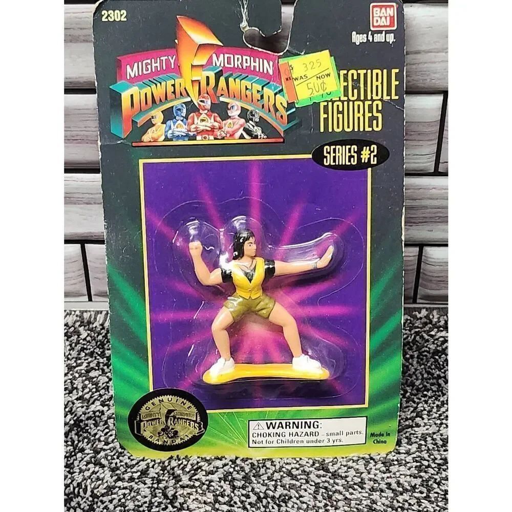 1994 Bandai Mighty Morphin Power Rangers Collectible Action Figures -yellow Rang